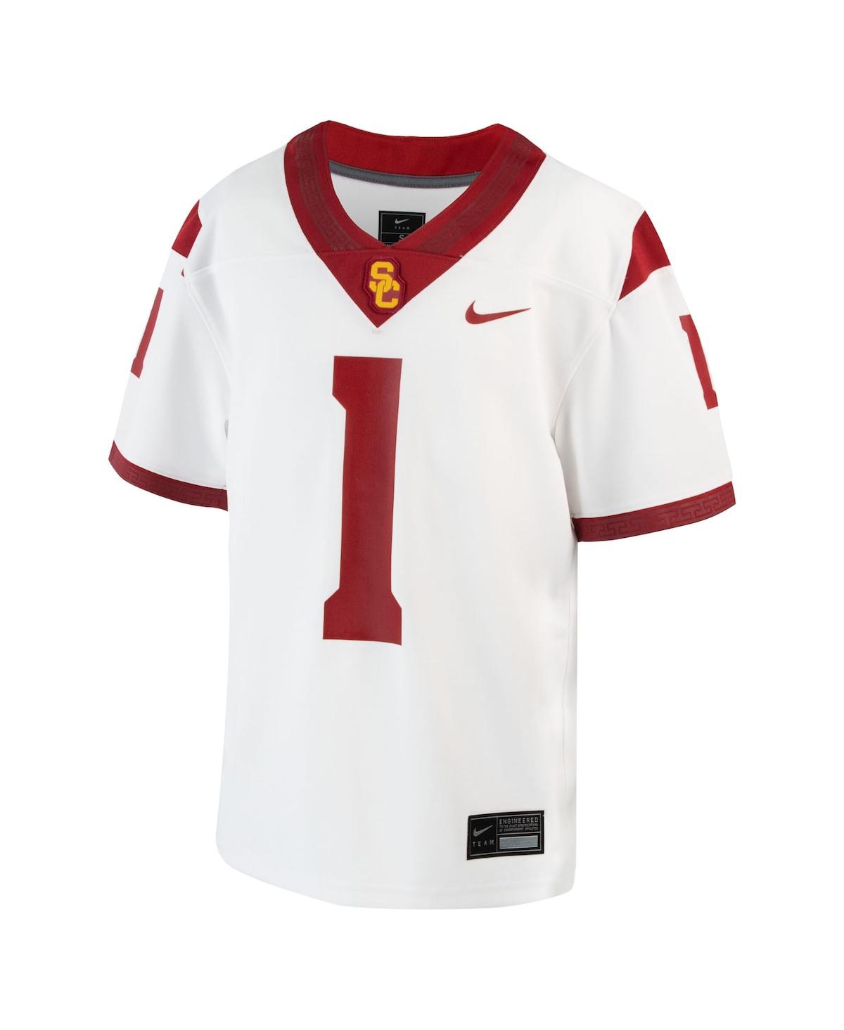 Youth Nike #1Usc Trojans 1st Armored Division Old Ironsides Untouchable Football Jersey - White