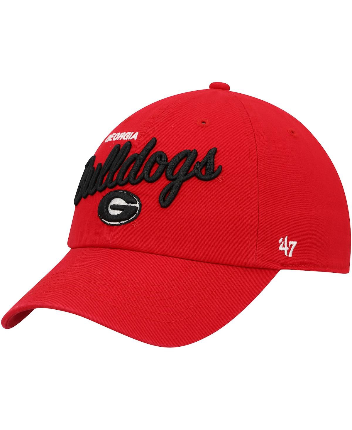 Shop 47 Brand Women's ' Red Georgia Bulldogs Phoebe Clean Up Adjustable Hat