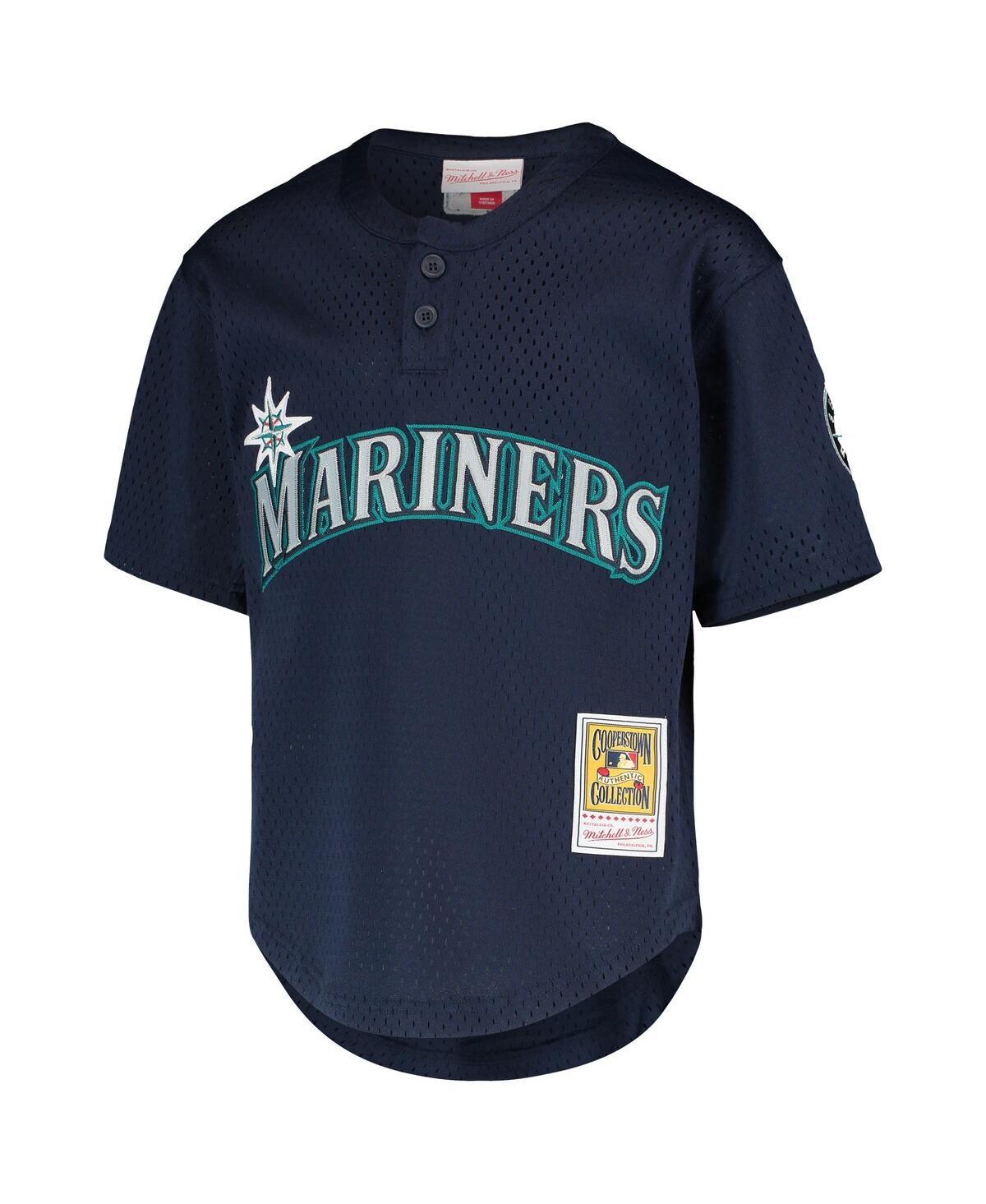 Big Boys Mitchell & Ness Ichiro SuzukiSeattle Mariners Cooperstown Collection Mesh Batting Practice Jersey - Navy