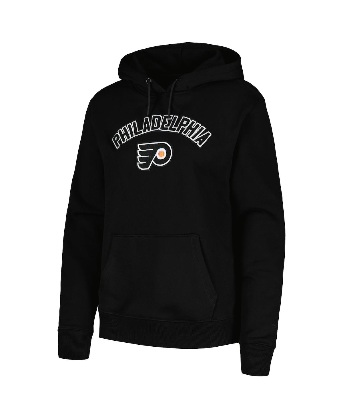 Shop Pro Standard Women's  Black Philadelphia Flyers Classic Chenille Pullover Hoodie