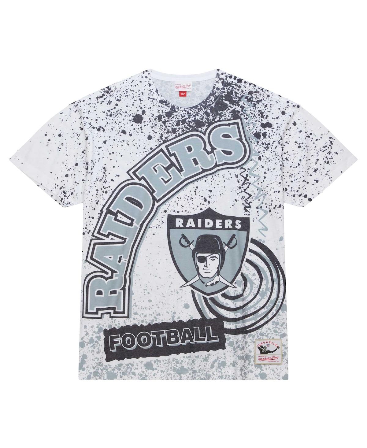 Mitchell & Ness Men's  White Las Vegas Raiders Team Burst Sublimated T-shirt In White
