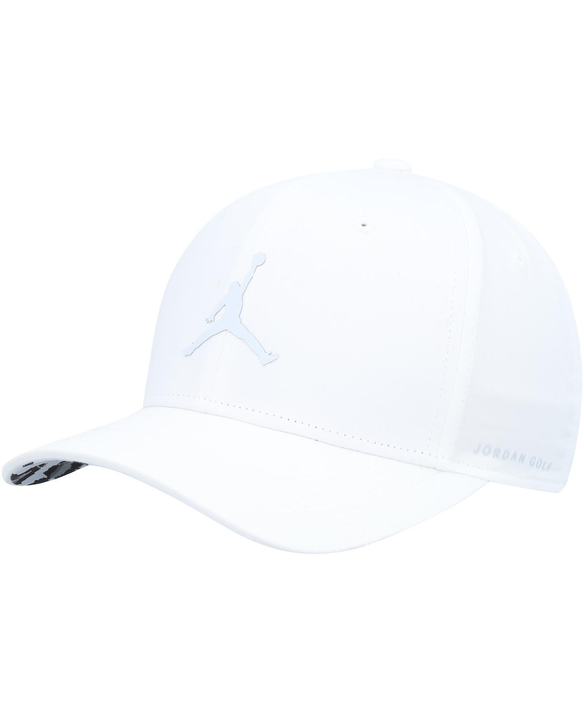 Shop Jordan Men's  Performance Rise Adjustable Hat In White