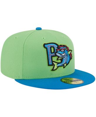 Men's Green Pensacola Blue Wahoos Theme Nights Pensacola Mullets 59FIFTY Fitted Hat