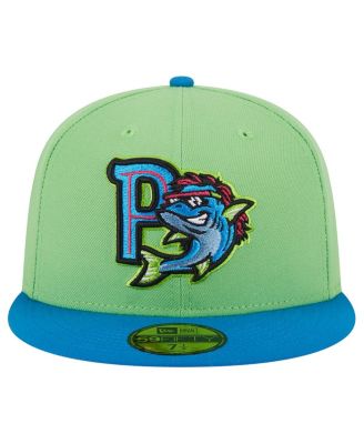 Men's Green Pensacola Blue Wahoos Theme Nights Pensacola Mullets 59FIFTY Fitted Hat