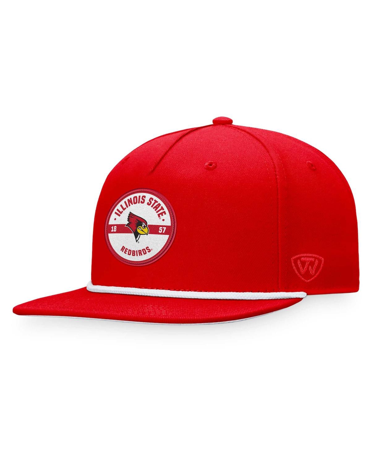 Shop Top Of The World Men's  Red Illinois State Redbirds Bank Hat