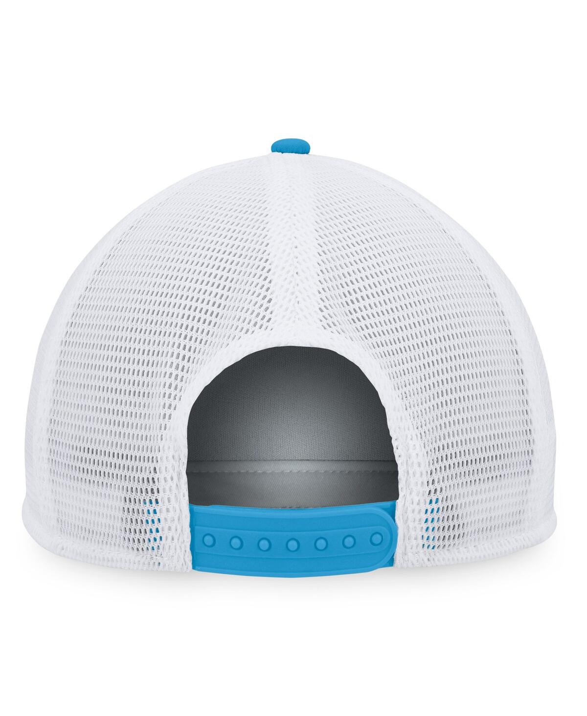 Men's Fanatics Light Blue Distressed Pittsburgh Penguins Heritage Vintage-Like Foam Front Trucker Snapback Hat - Light Blue