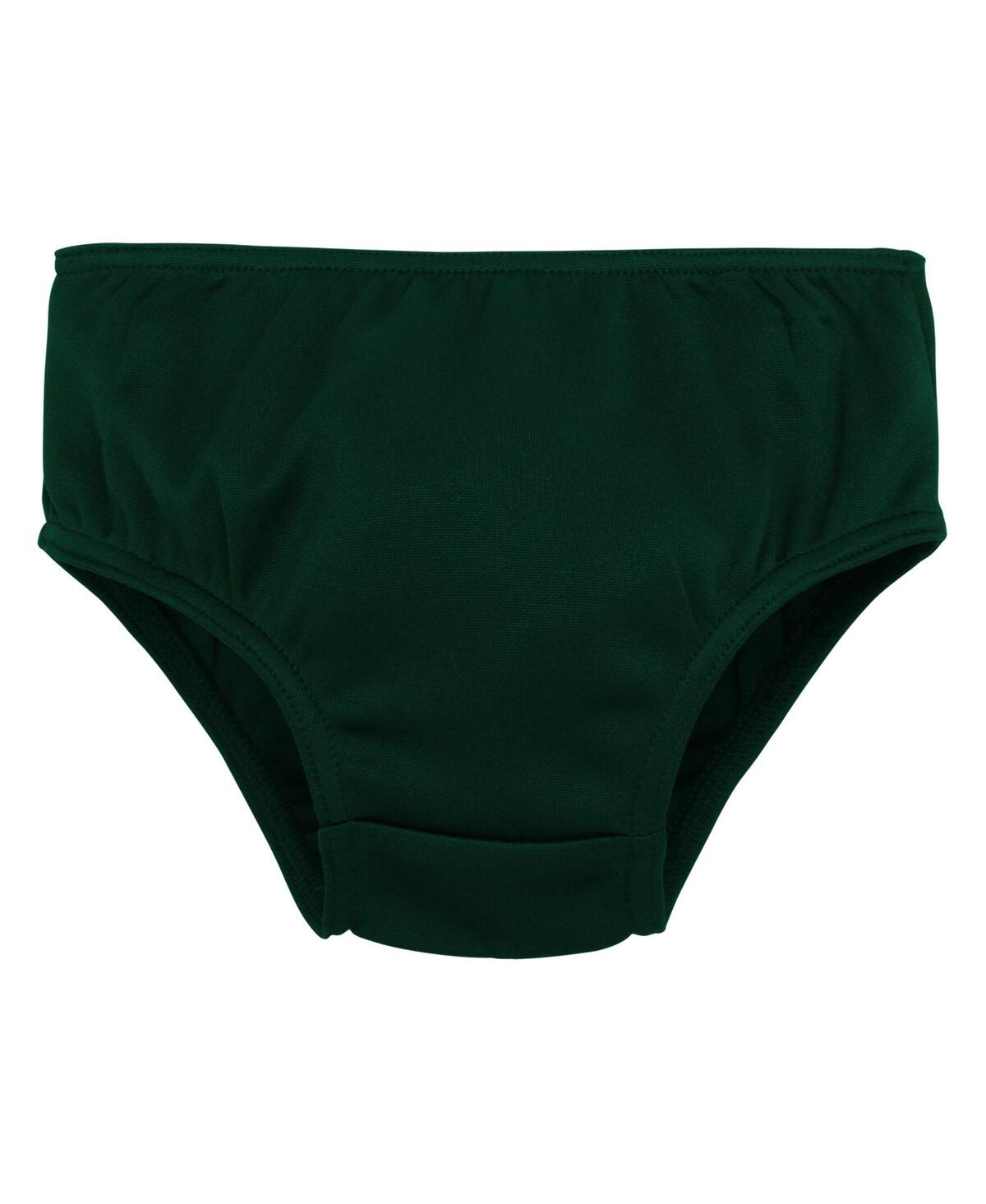 Outerstuff Little Girls Green Green Bay Packers Spirit Cheerleader Two-piece Set With Bloomers In Green