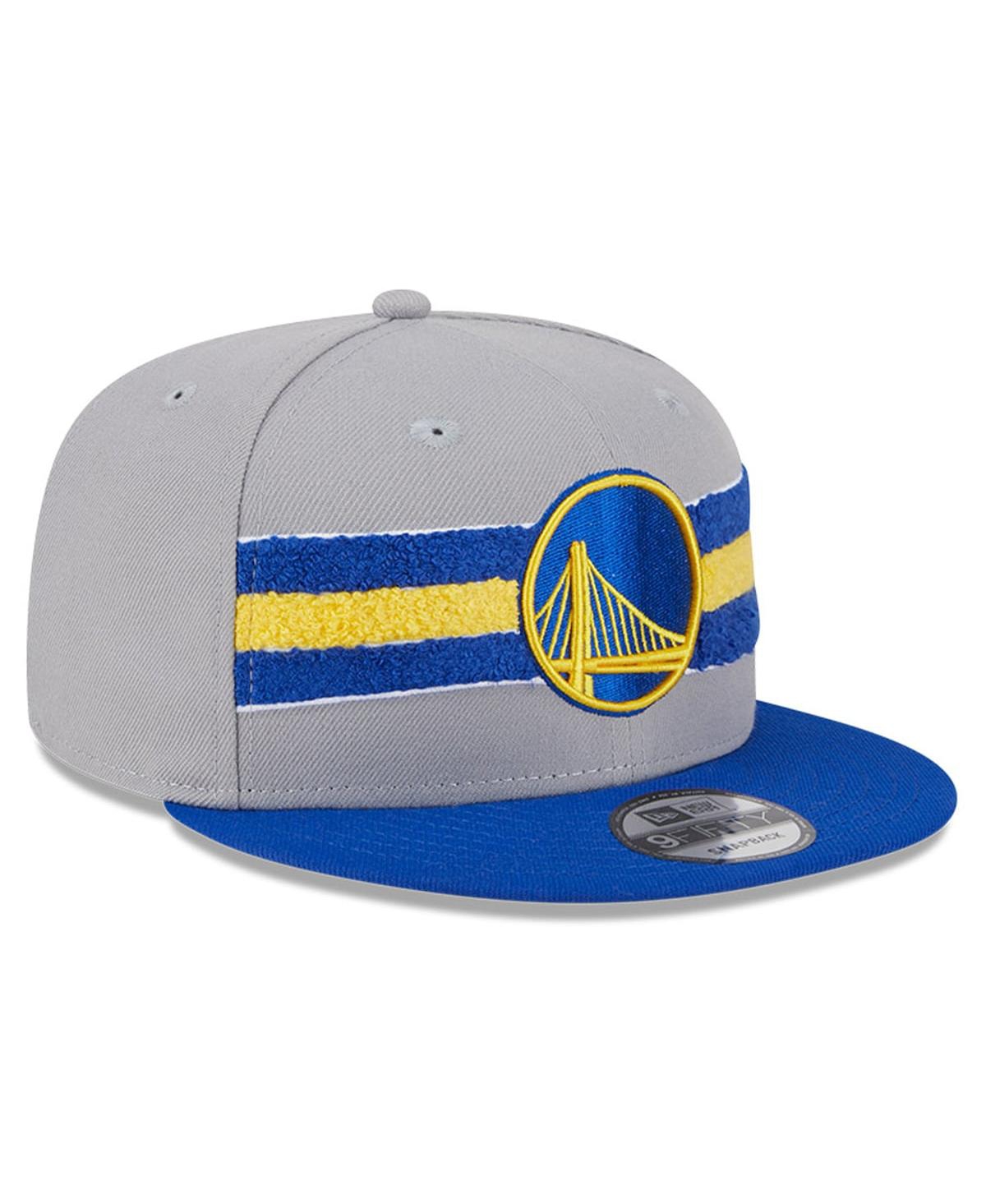 Men's New EraGolden State Warriors Chenille Band 9FIFTY Snapback Hat - Gray