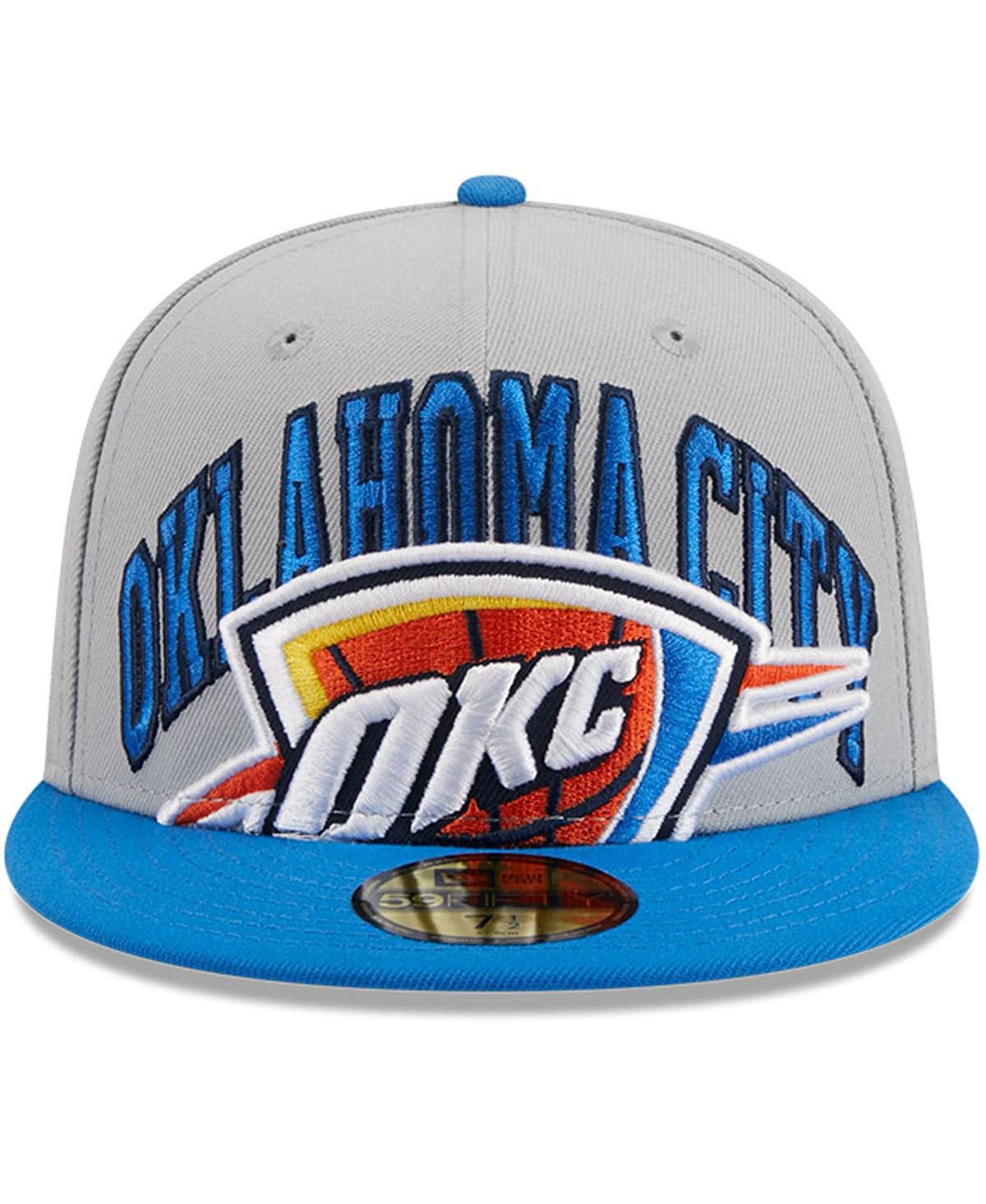 Men's New Era Blue Oklahoma City Thunder Tip-Off Two-Tone 59FIFTY Fitted Hat - Blue