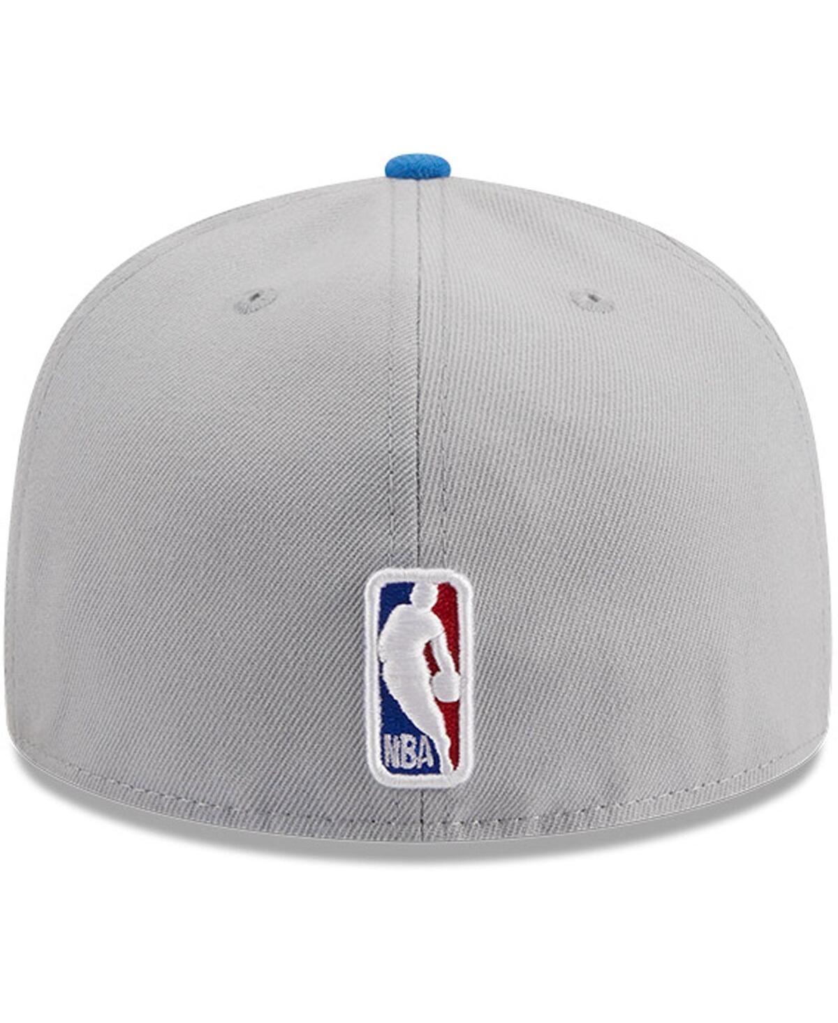 Men's New Era Blue Oklahoma City Thunder Tip-Off Two-Tone 59FIFTY Fitted Hat - Blue