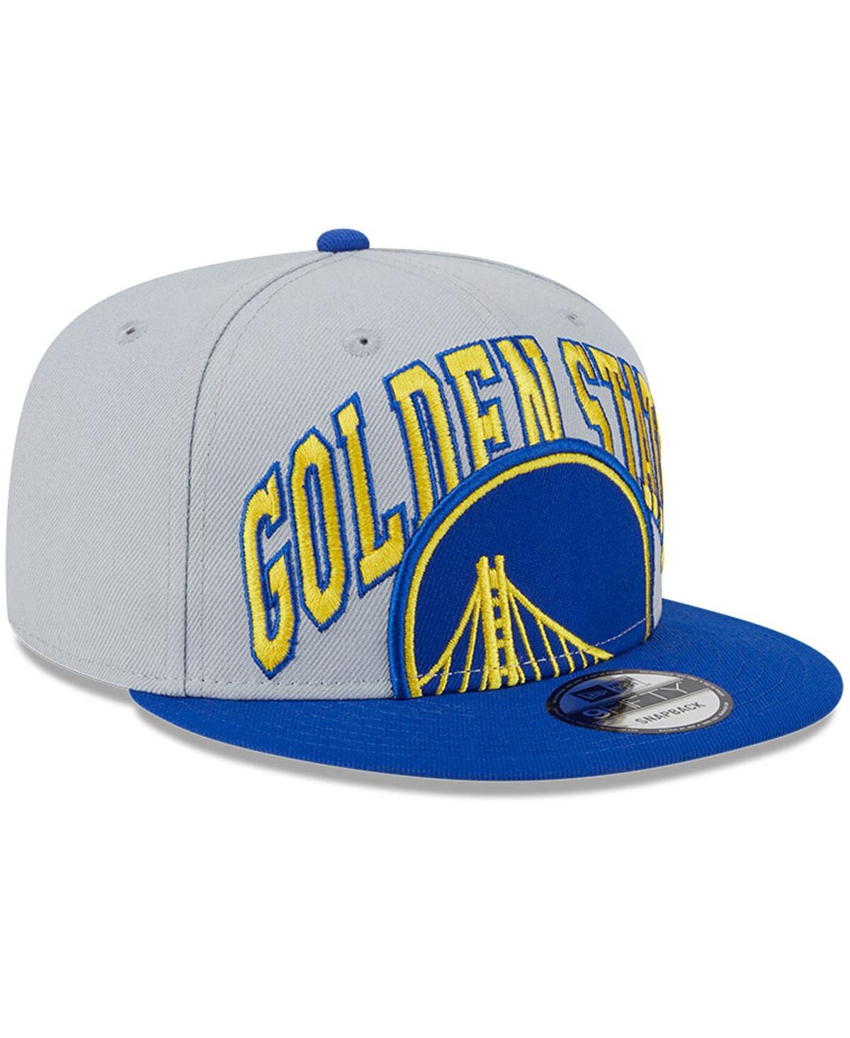 Shop New Era Men's  Gray, Royal Golden State Warriors Tip-off Two-tone 9fifty Snapback Hat In Gray,royal