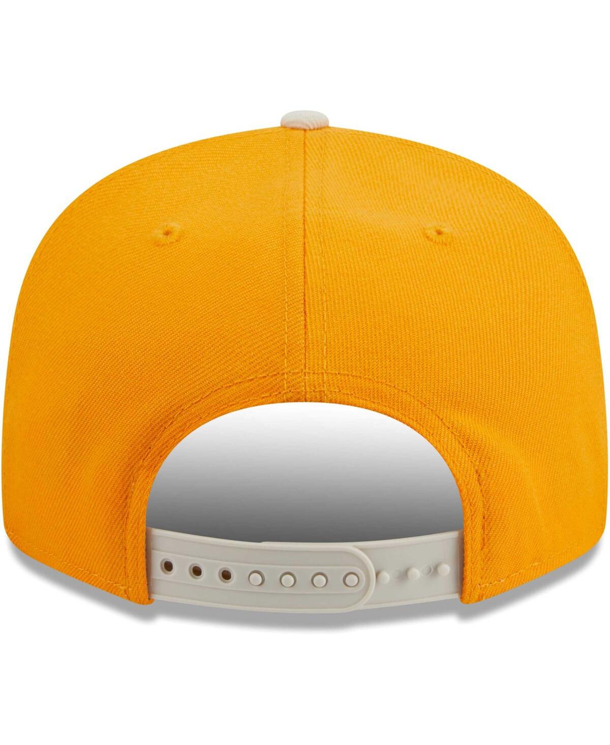 Shop New Era Men's  Gold Houston Astros Tiramisu 9fifty Snapback Hat