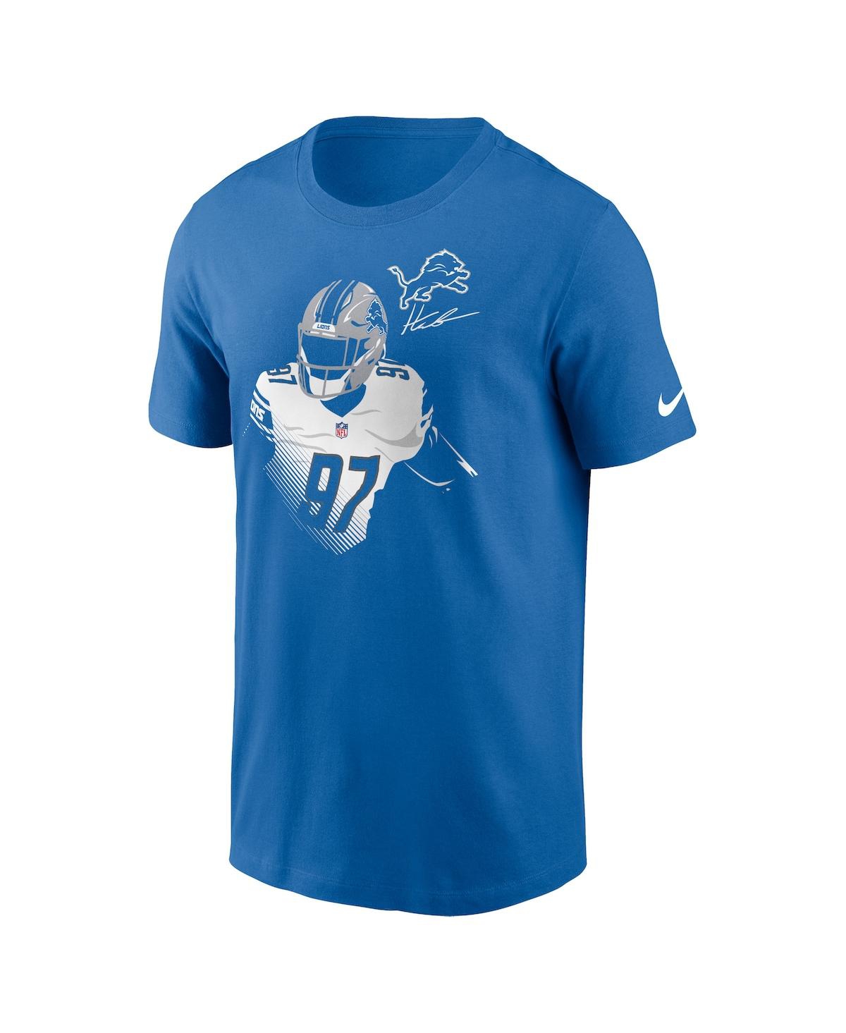 Men's Nike Aidan HutchinsonDetroit Lions Player Graphic T-shirt - Blue