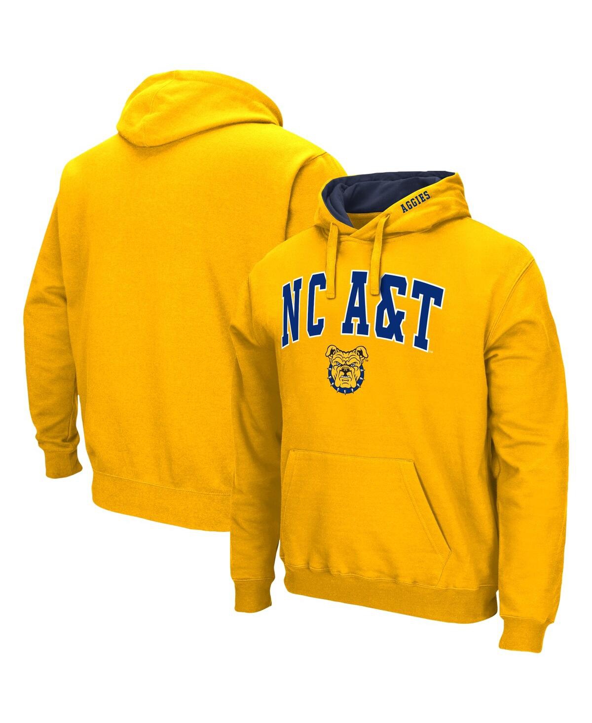 Colosseum Men's  Gold North Carolina A&t Aggies Isle Pullover Hoodie