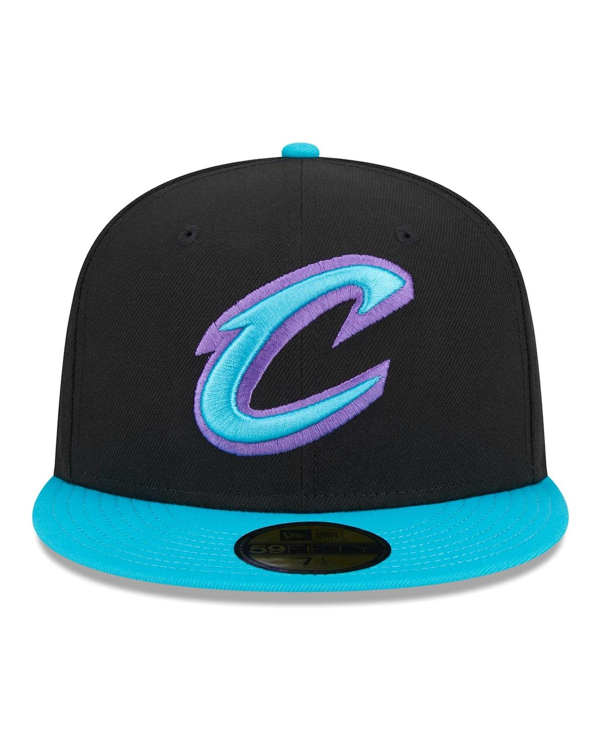 Men's New Era Turquoise Cleveland Cavaliers Arcade Scheme 59FIFTY Fitted Hat - Turquoise