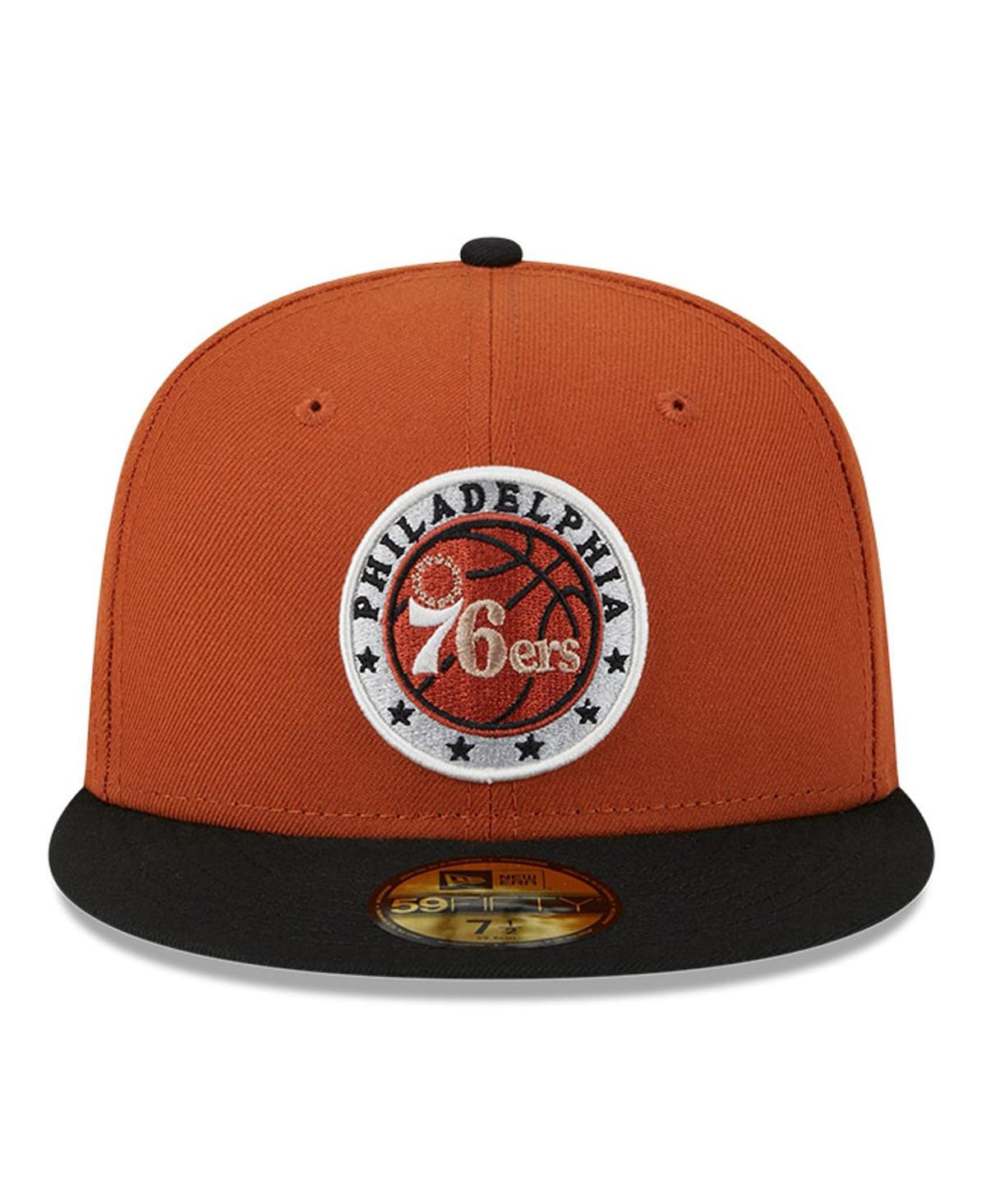 Men's New Era Black Philadelphia 76ers Two-Tone 59FIFTY Fitted Hat - Black