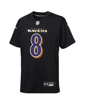 Big Boys and Girls Lamar Jackson Baltimore Ravens Fashion Game Jersey