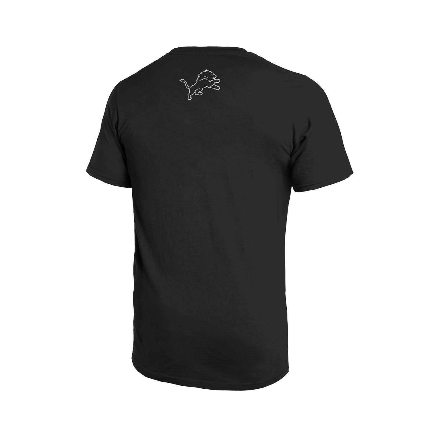 Мужская футболка Majestic Threads Aidan Hutchinson Black Detroit Lions Graphic — фото 4