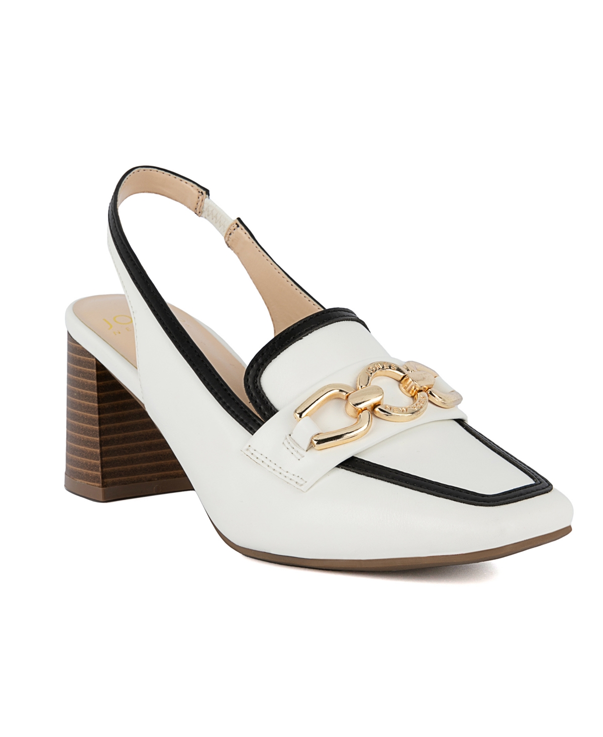 Jones New York Women's Aubleen Block Heel Tailored Slingback Pumps - Black