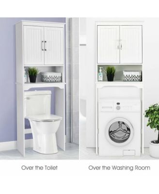 Over Toilet Space Saver Bathroom Organizer with Storage Cabinet