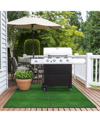 Interlocking Floor Mat Grass 12 Pieces and Borders