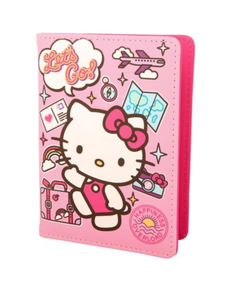 Сумка Hello Kitty Sanrio Passport Holder Travel Accessories Gifts, цвет: Розовый / Белый