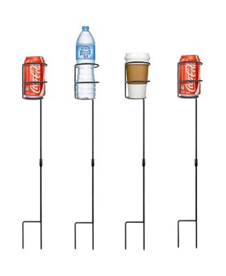 Outdoor Beverage Heavy Duty Drink Holder Stakes Set Of 4