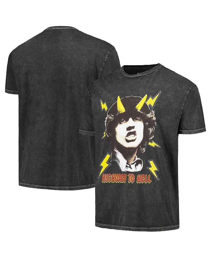 Philcos Men's Black AC/DC Highway to Hell Washed Graphic T-shirt - Macy's