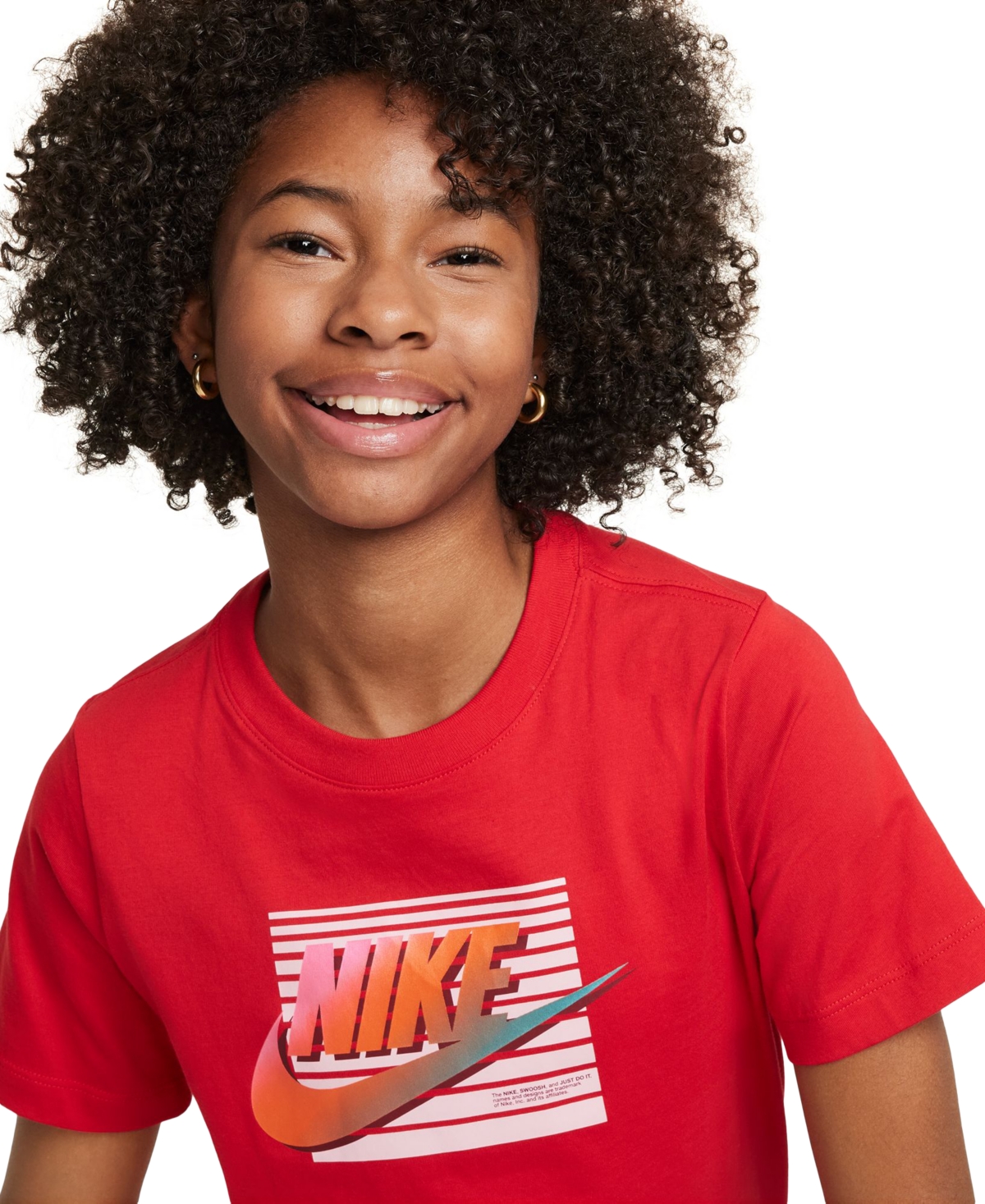 Nike Big Kids Sportswear Cotton Logo Graphic T-Shirt