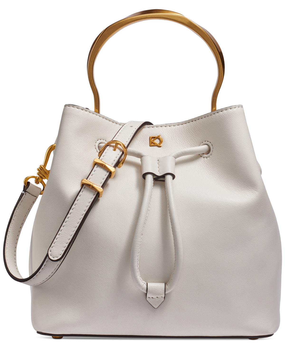Donna Karan Lawrence Top Handle Bucket In Brilliant White