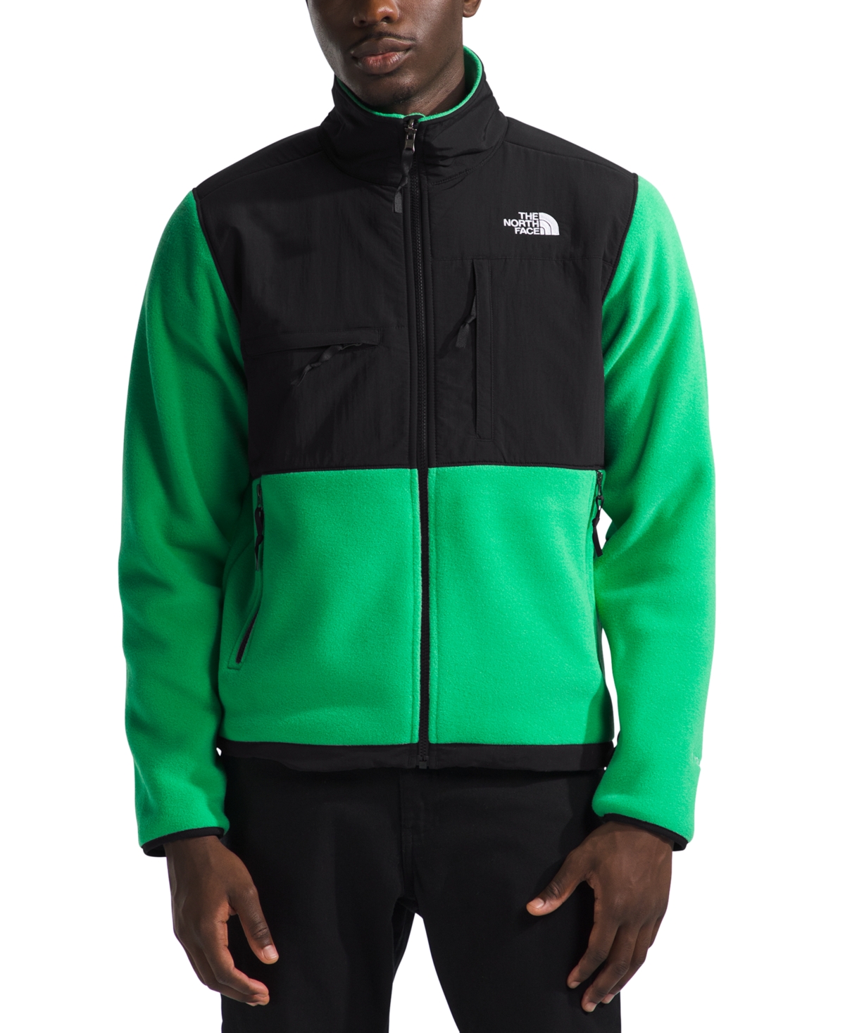 Shop The North Face Men's Denali Fleece Jacket In Optic Emerald