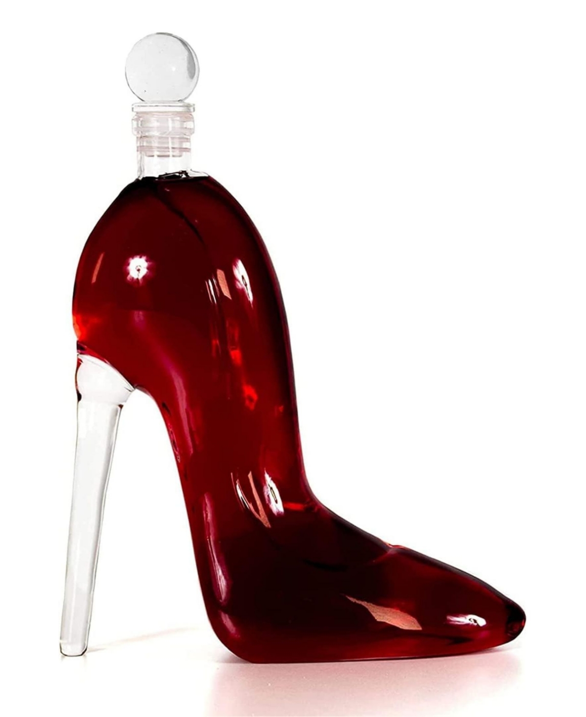 The Wine Savant Stiletto High Heel Decanter 400 ml In Clear