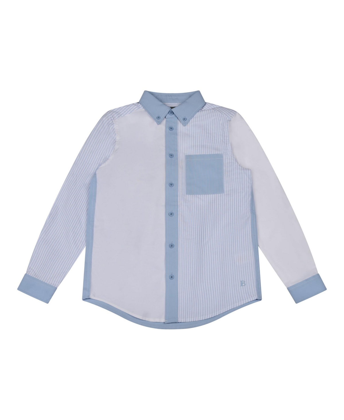 Brooks Brothers Kids' Big Boys Multi Woven Long Sleeve Oxford Shirt In Light Blue