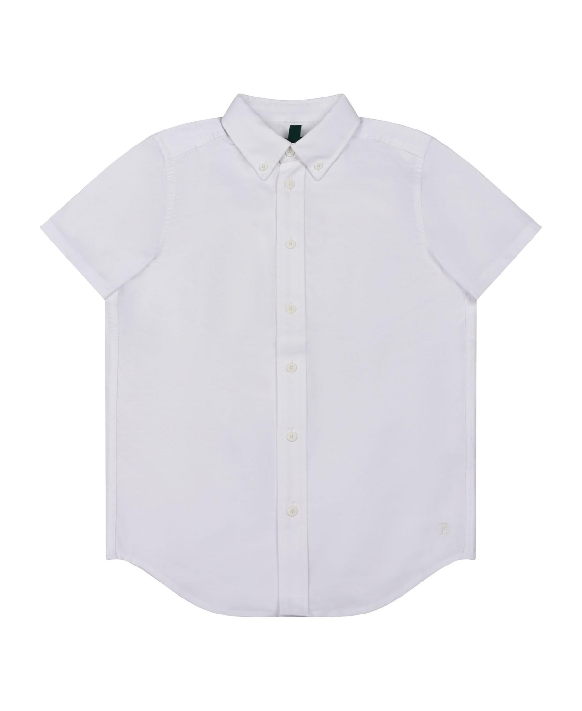 Brooks Brothers Kids' Big Boys Woven Short Sleeve Oxford Shirt In White
