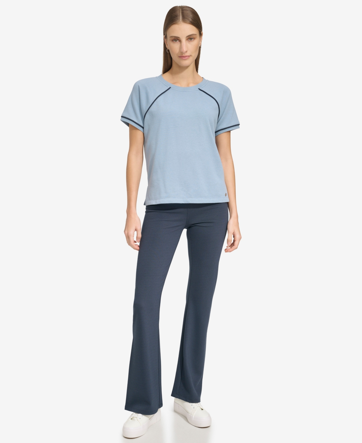 Andrew Marc Sport Women's Short-Sleeve French Terry Top