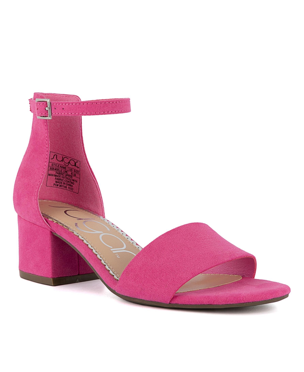 Sugar Women's Noelle Low Dress Sandals In Pink Micro