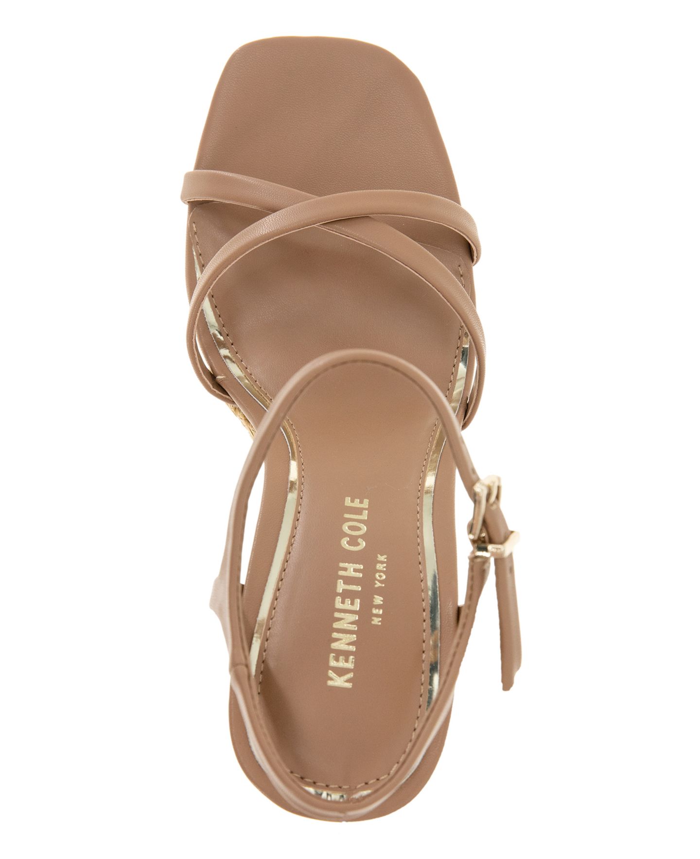 Женские сандалии Kenneth Cole New York Freya Strappy Wedge, цвет: Рыжевато-коричневый — фото 4