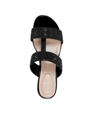 Women's Iluvit Embellished T-Strap Wedge Sandals