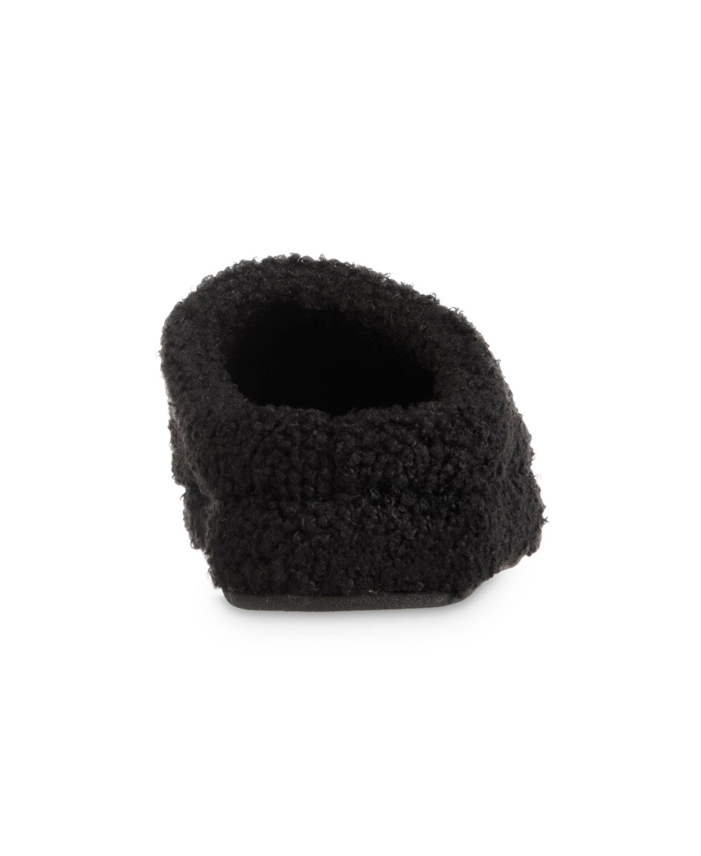 Женские тапочки Isotoner Signature Memory Foam Berber Fiona Comfort Hoodback Slippers, цвет: Чёрный — фото 3