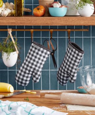 Gingham Oven Mitt 2-Pack Set, 7" x 13"
