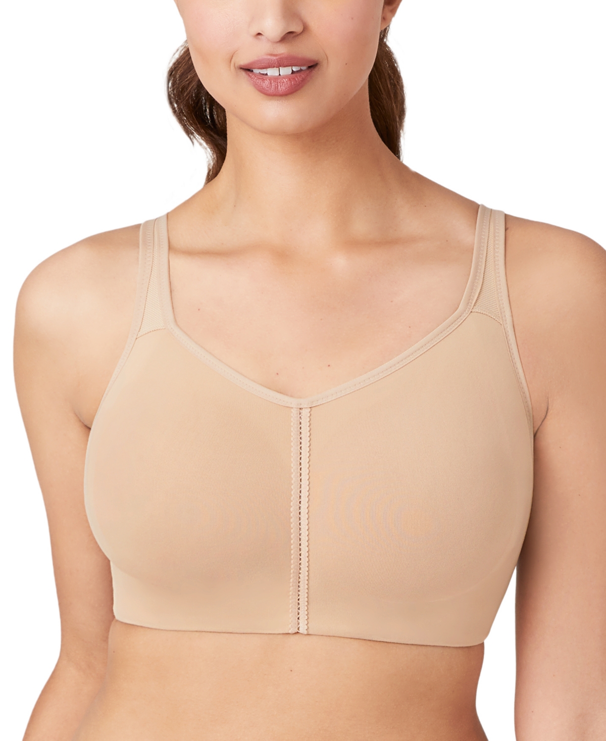 Shop Wacoal Casual Beauty Wirefree Soft Cup Bra 852247 In Toast