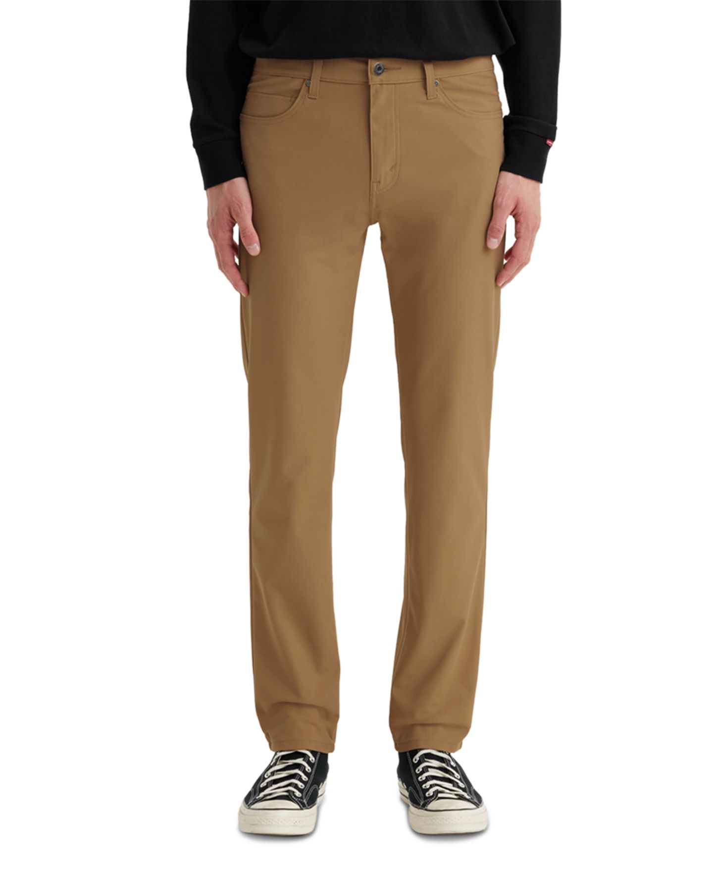 Мужские брюки Levi's 511 Slim-Fit Flex-Tech, цвет: Коричневый орех — фото 1
