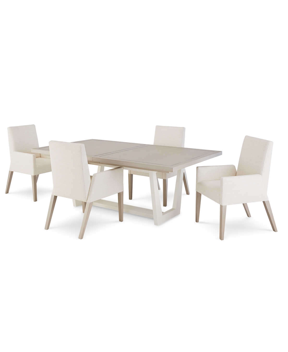 Bernhardt Stratum 5pc Dining Set (table + 4 Chairs) In No Color