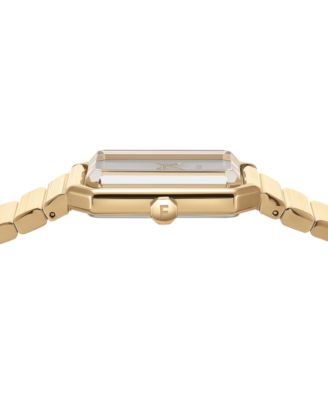 Salvatore Women's Swiss Gold Ion Plated Stainless Steel Bracelet Watch 27x34mm