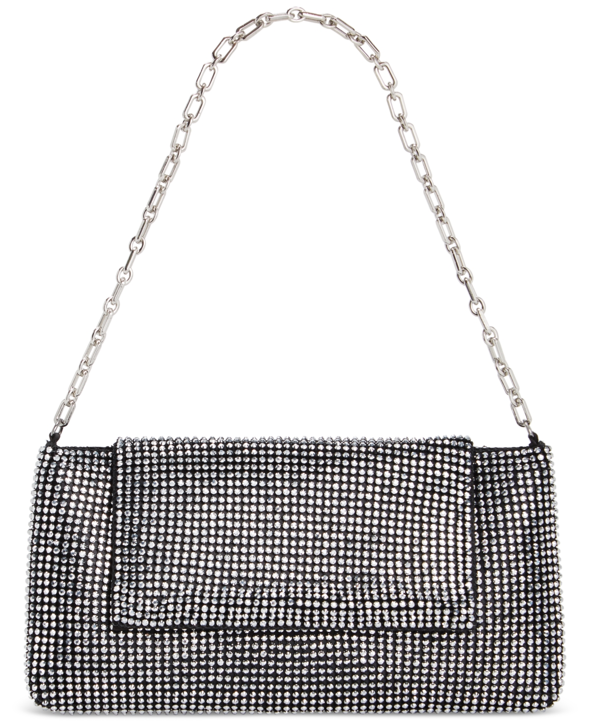 Shop Inc International Concepts Mesh East West Baguette Bag, Created For Macy's In Pewter