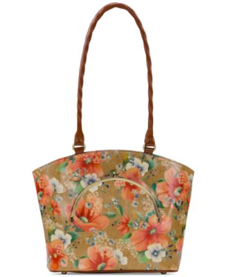 Patricia Nash - Zorita Medium Leather Satchel with Frame Pocket