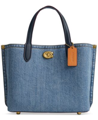 Store Coach Willow Deep Blue Tote NWT