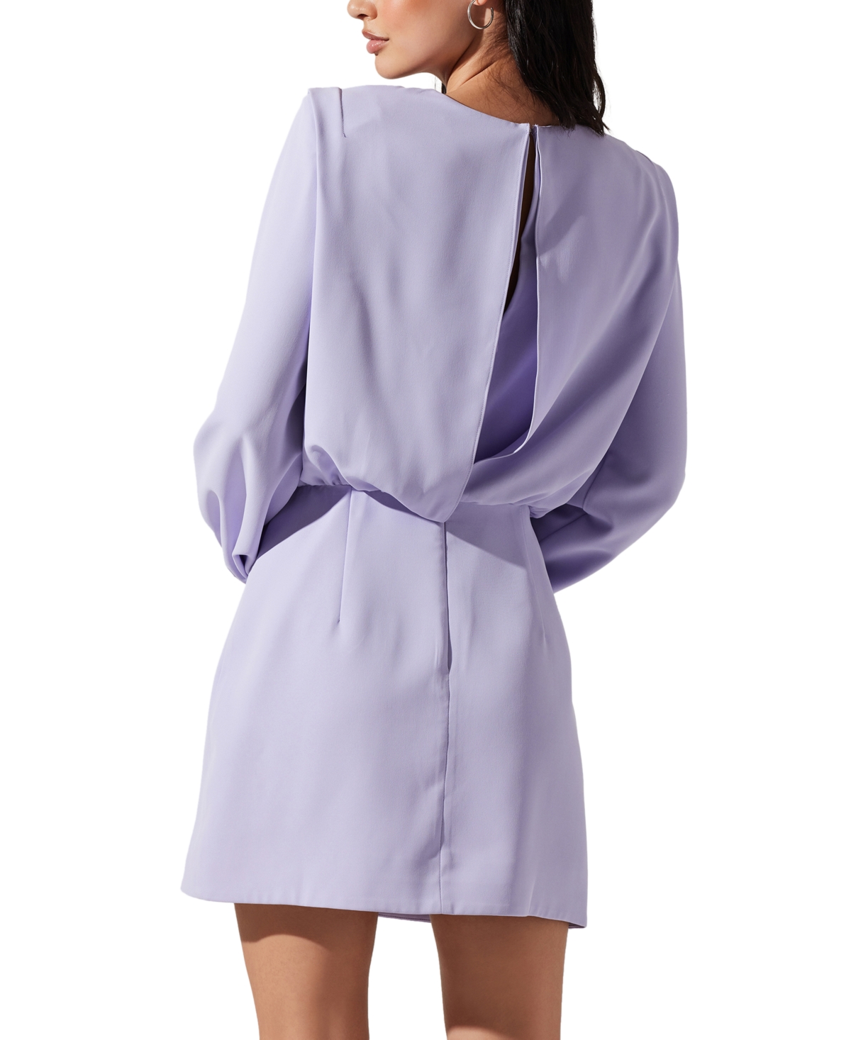 Shop Astr Women's Luden Blouson Sleeve Sheath Dress In Lavender