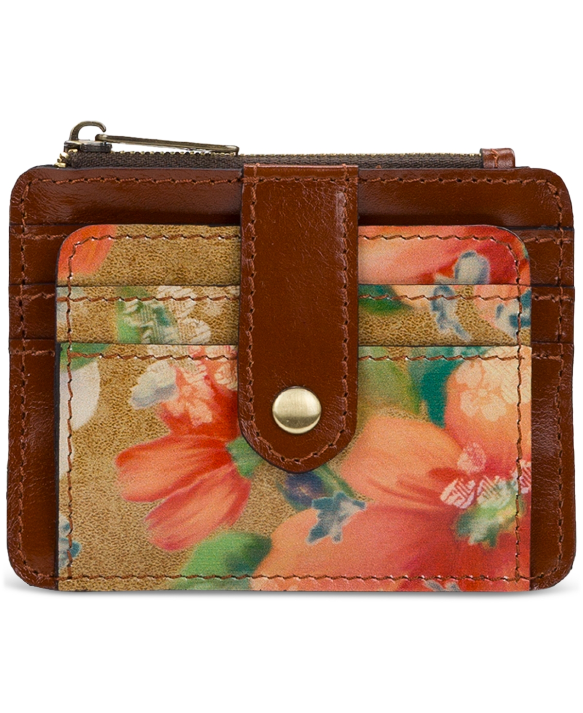 Cassis Id Small Printed Leather Wallet - Seashells