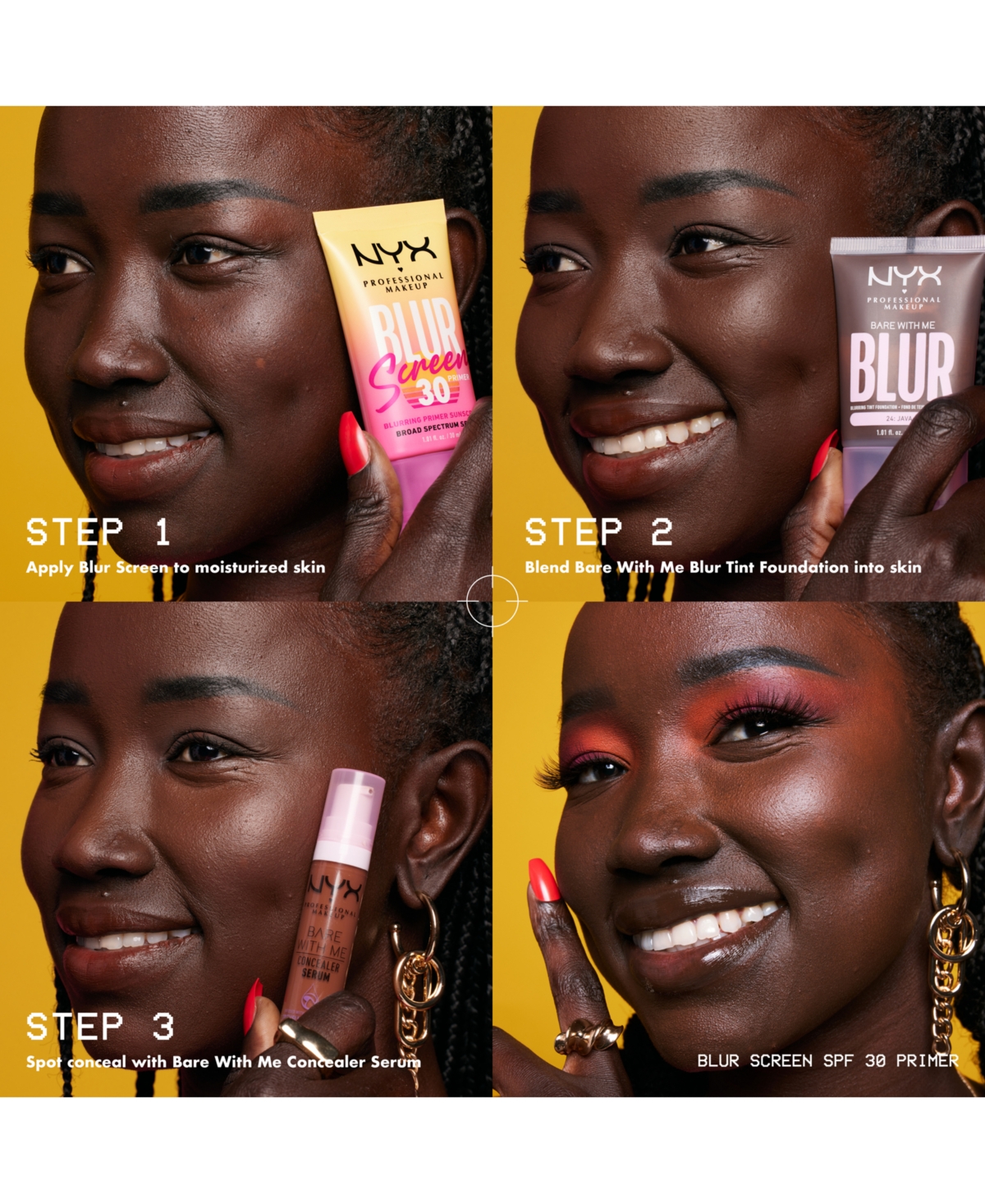 Shop Nyx Professional Makeup Blurscreen Primer Spf 30 In No Color